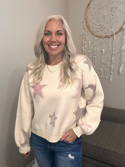 Moon & Stars Neutral Sweater