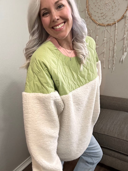 Clover Field Sherpa Pullover