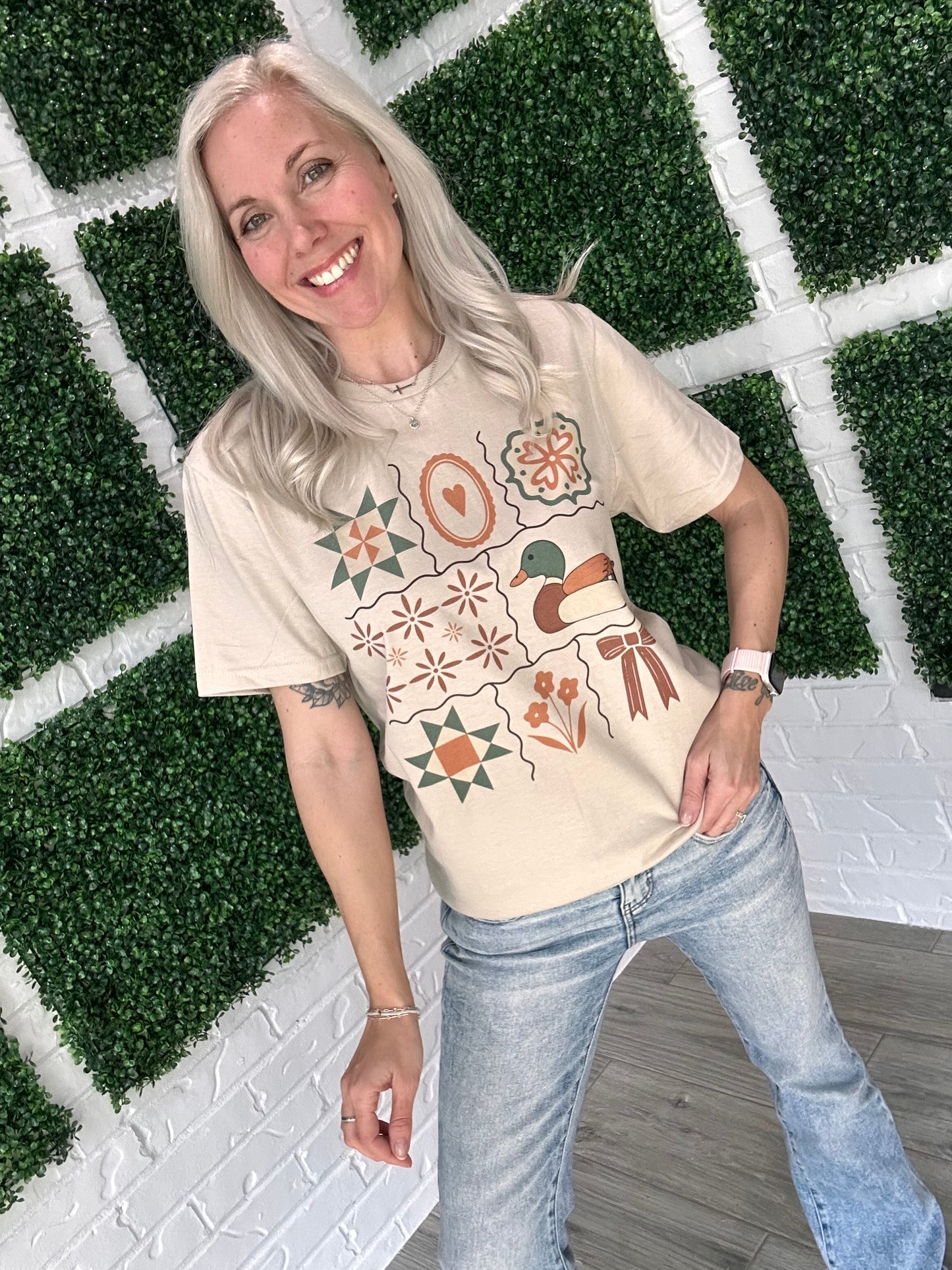 Grandma Core Folkart T-Shirt