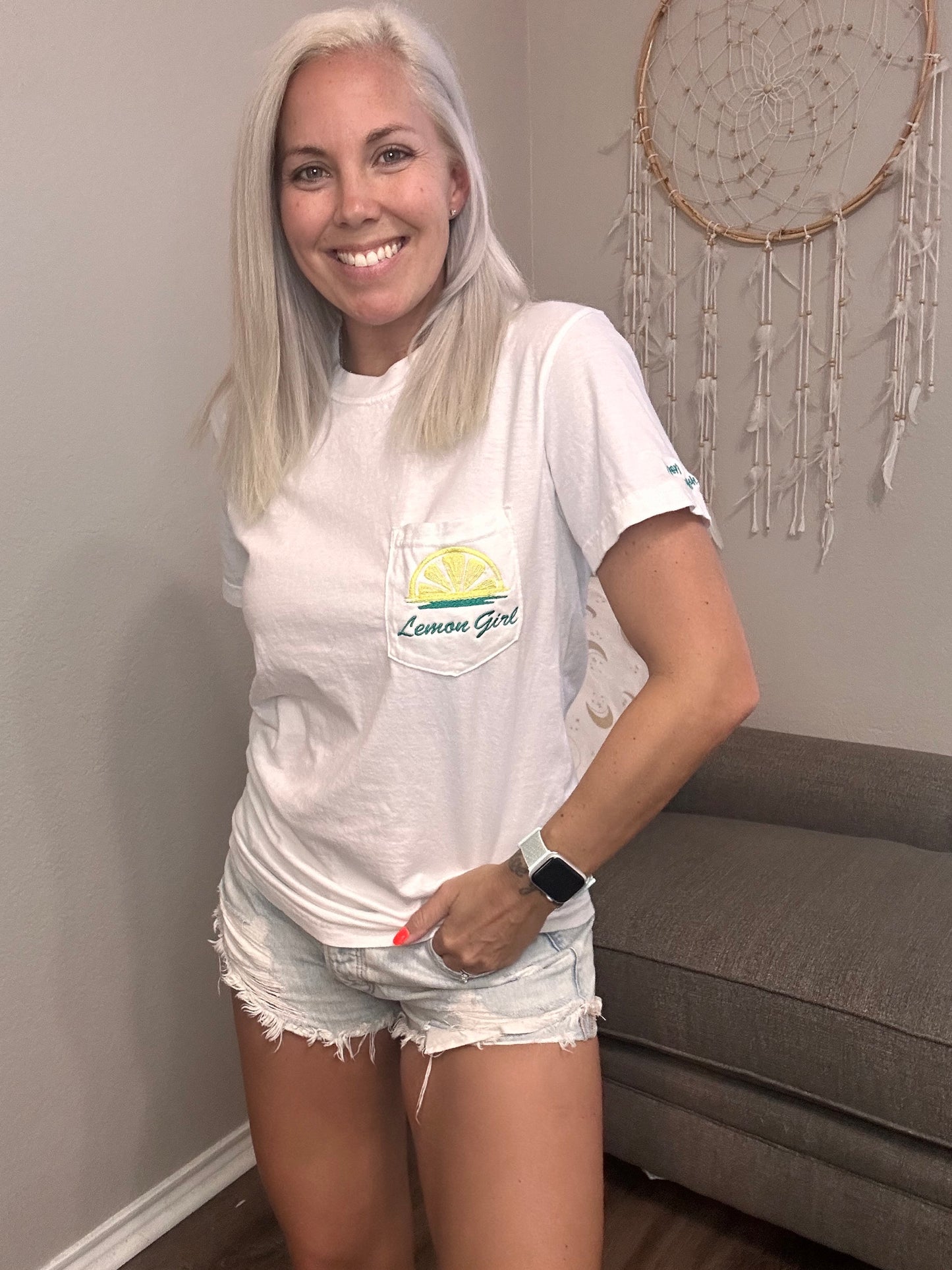 Lemon Daze Pocket Tee