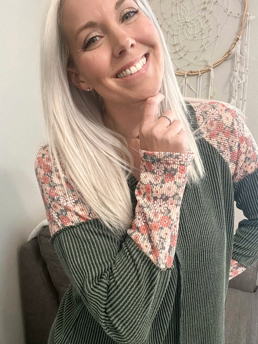 Wildflower Ridge Ribbed Long Sleeve