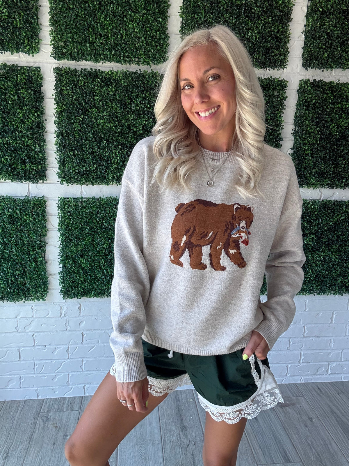 Bear Gone Fishin’ Sweater