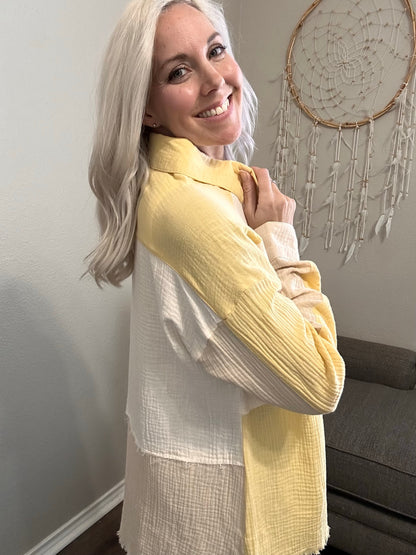 Sunlit Breeze Button Down