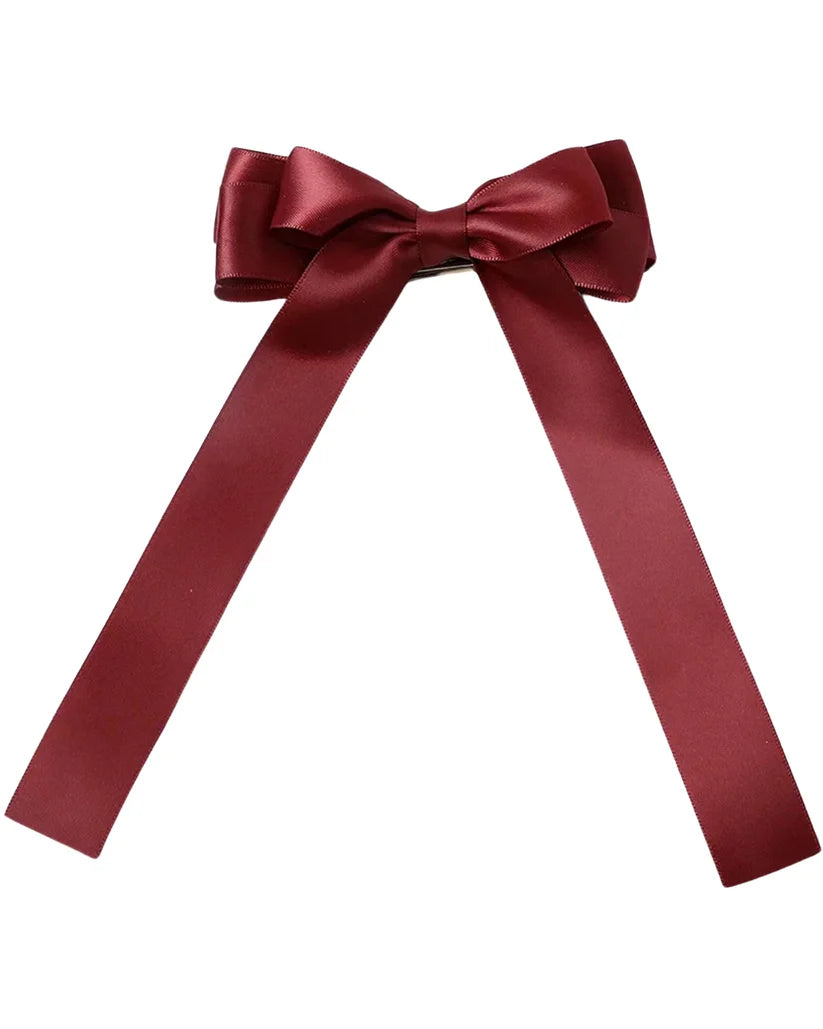 Small Ribbon Bow Barette