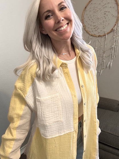 Sunlit Breeze Button Down