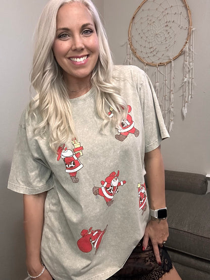 Howdy Santa Oversized Graphic Tee