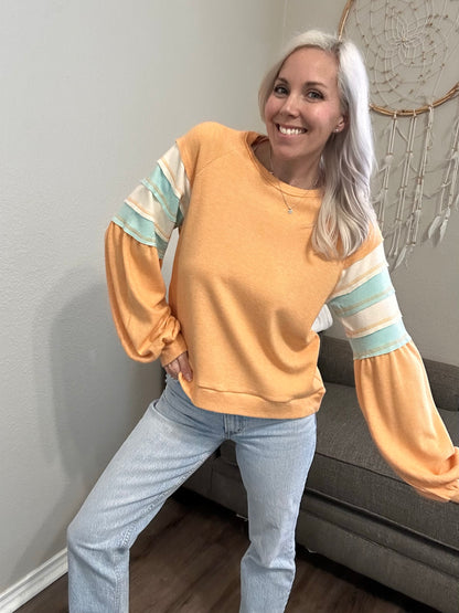 Peach Parade Pullover