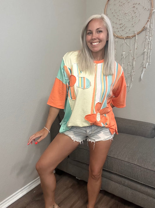 Retro Bloom Short Sleeve