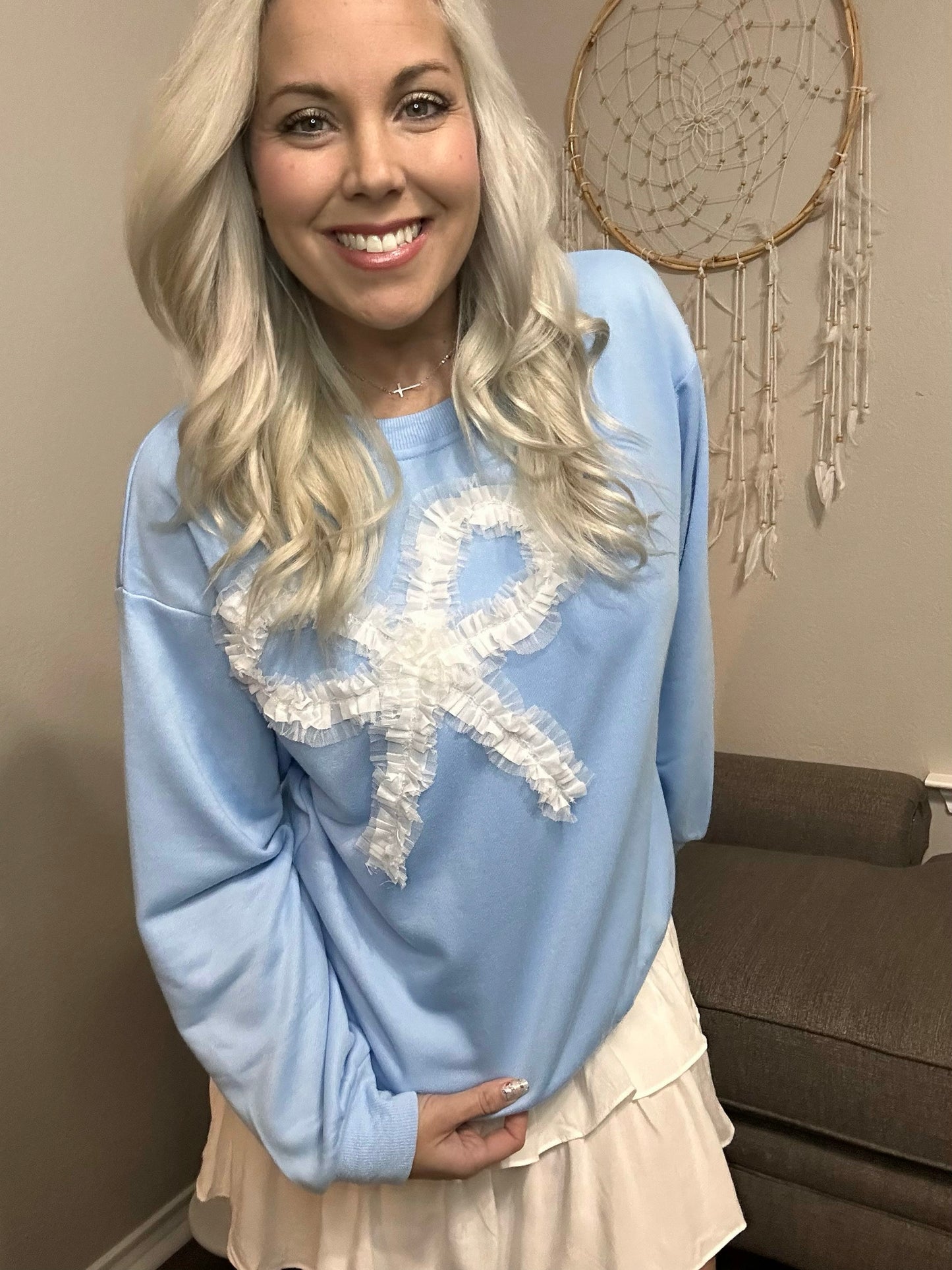 Genevieve Bow Sweatshirt