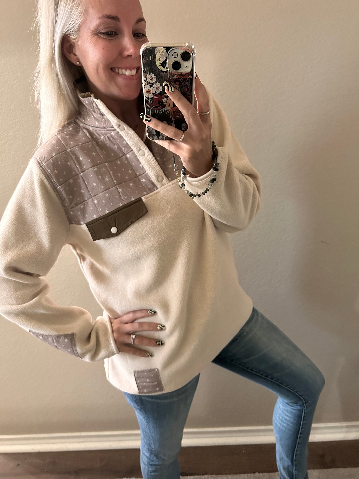 Cinnamon Petals Henley