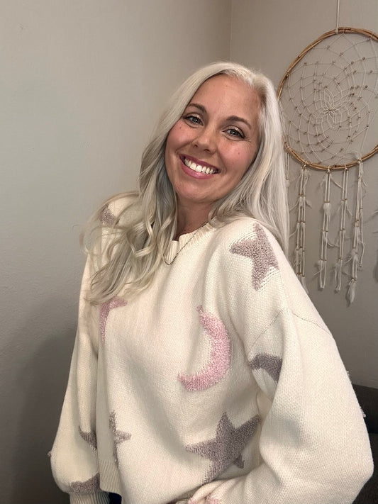 Moon & Stars Neutral Sweater