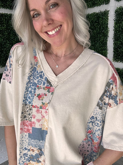 Cottage Patchwork Pullover