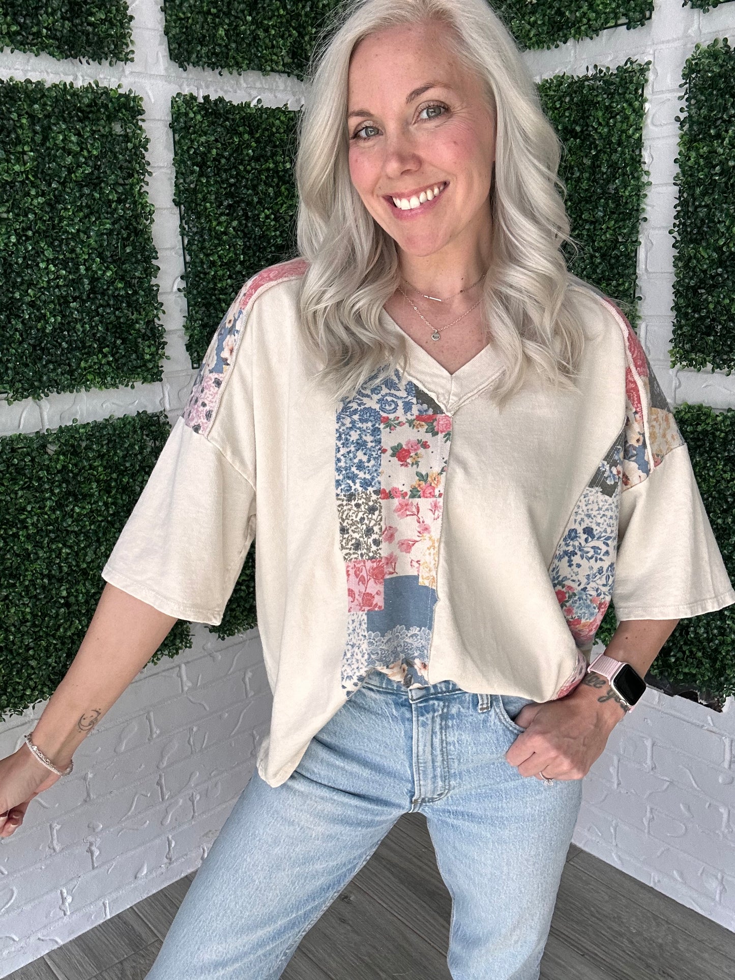 Cottage Patchwork Pullover