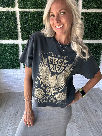 Free Bird Cropped Tee