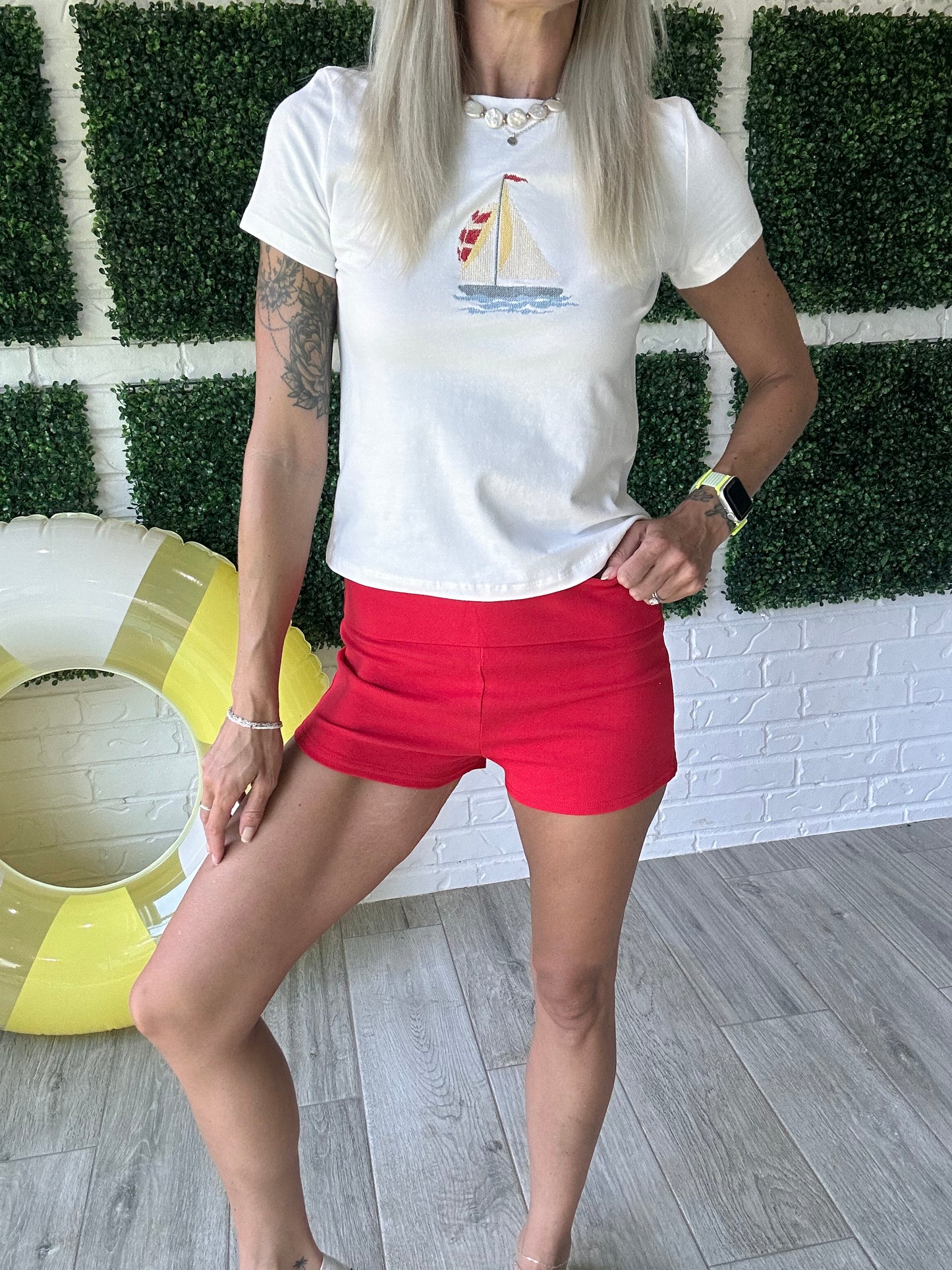 Harbor Red Shorts
