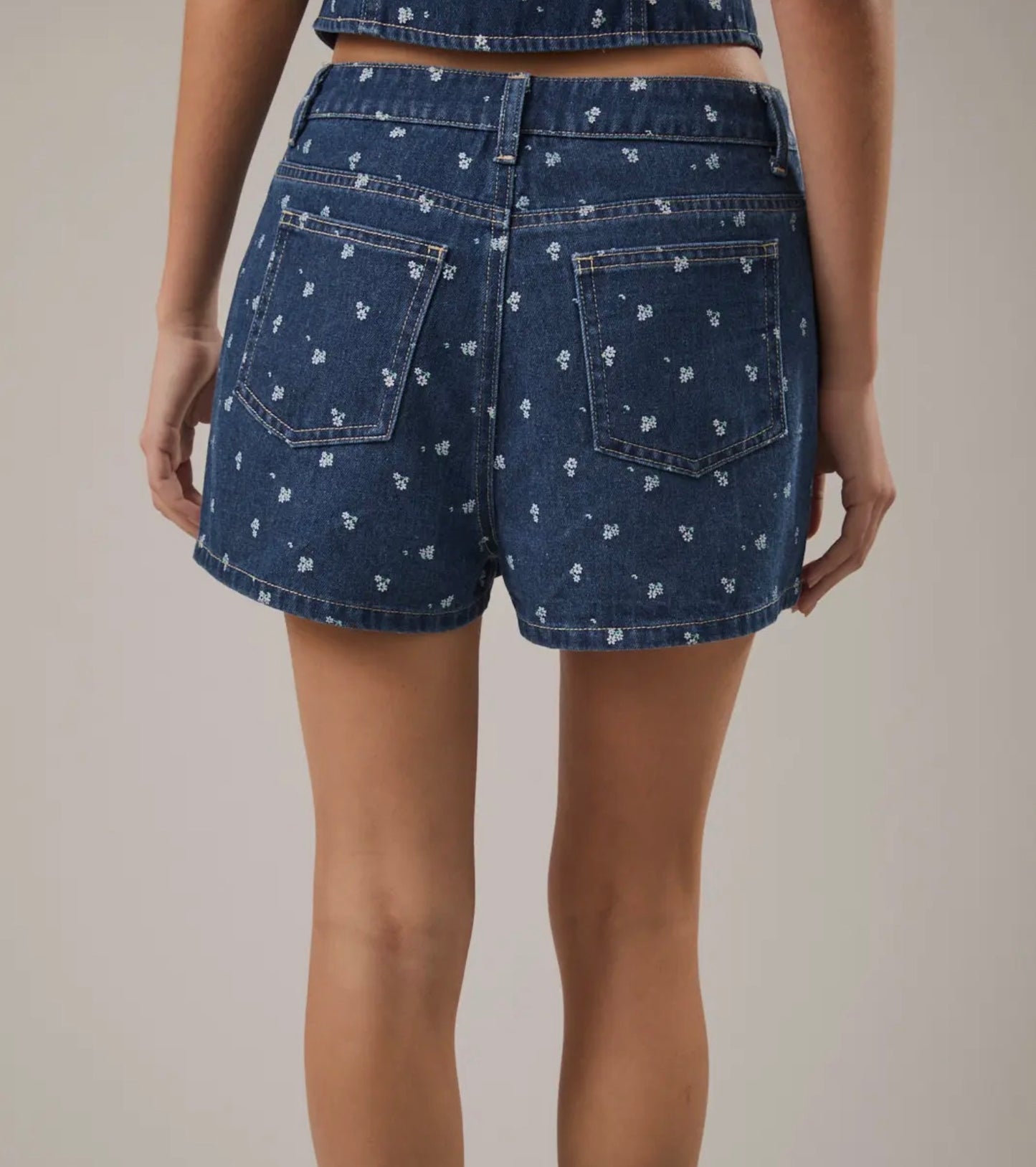 Flora Denim Skort