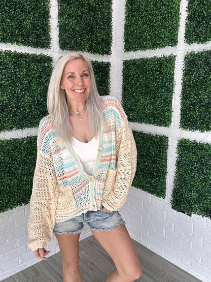 Coastal Cotton Candy Cardigan
