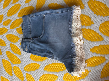 Lemon Lace Cutoffs