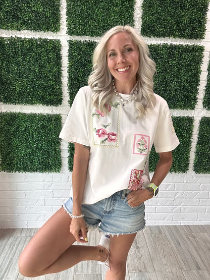 Stitched in Bloom Tee