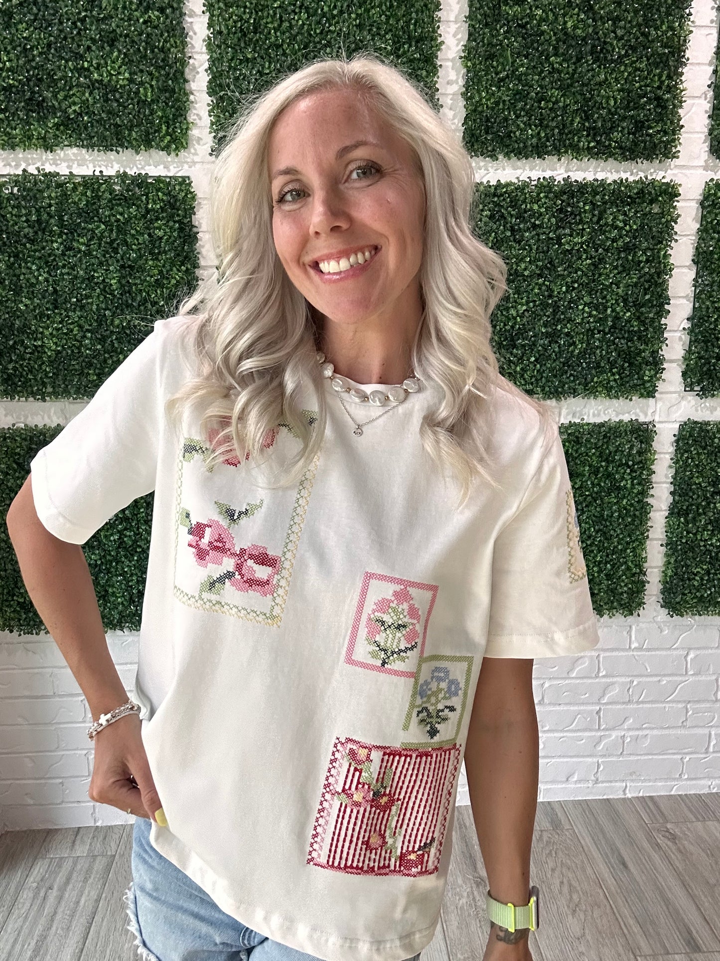 Stitched in Bloom Tee