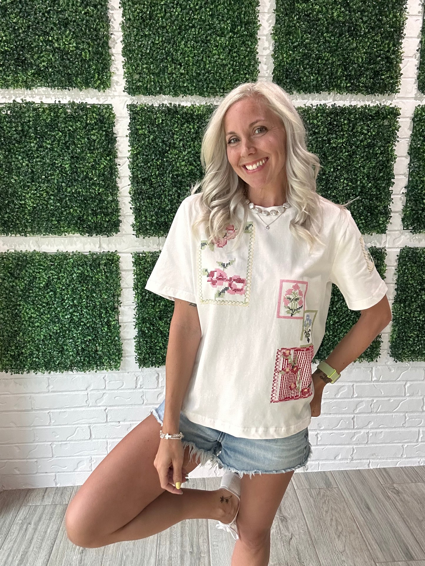 Stitched in Bloom Tee