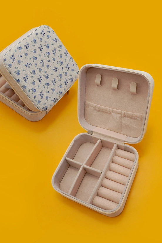 Floral Travel Jewelry Box