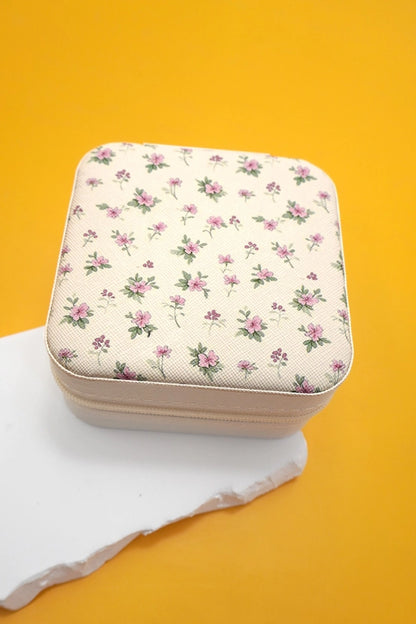 Floral Travel Jewelry Box